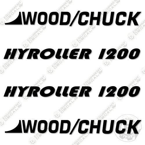 Fits Wood/Chuck Hyroller 1200 Decal Kit Chipper 1200, decal kit