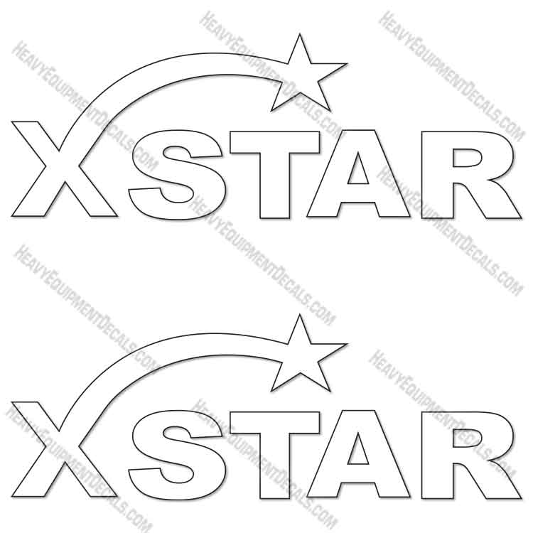 Fits XSTAR Trailer Decal Kit 12" Wide decal kit, x star, decals