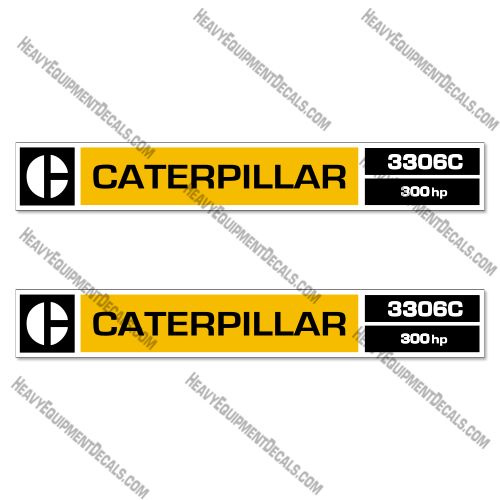 Caterpillar 3306C Diesel Engine Decal Kit (300 HP) 