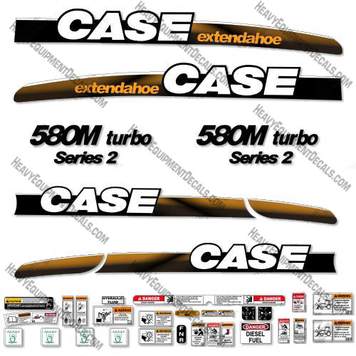 Case 580M Turbo Decal Kit Series 2 BackHoe (EXTENDAHOE) 580, m, extendahoe, extendahoe, extenda, hoe