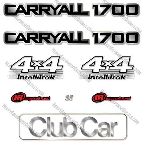 Club Car Carryall 1700 Utility Vehicle Decal Kit 