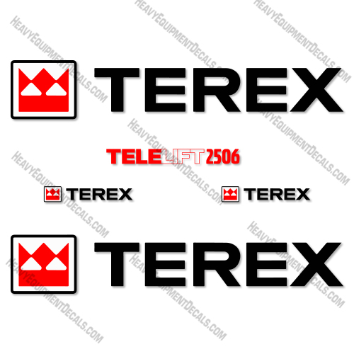 Terex Telelift 2506 Telescopic Forklift Decal Kit 