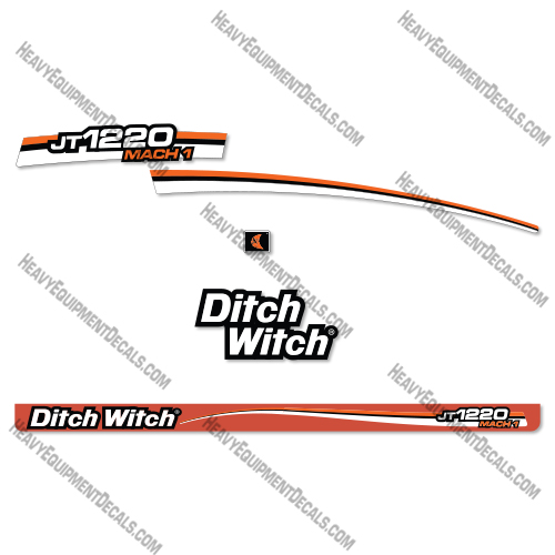 Ditch Witch JT1220 Mach 1 Directional Drill Decal Kit jt, 1220,