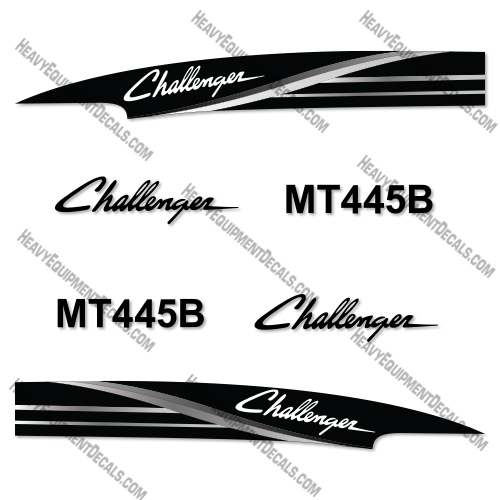 Challenger MT445B Tractor Decal Kit (Silver Version) 