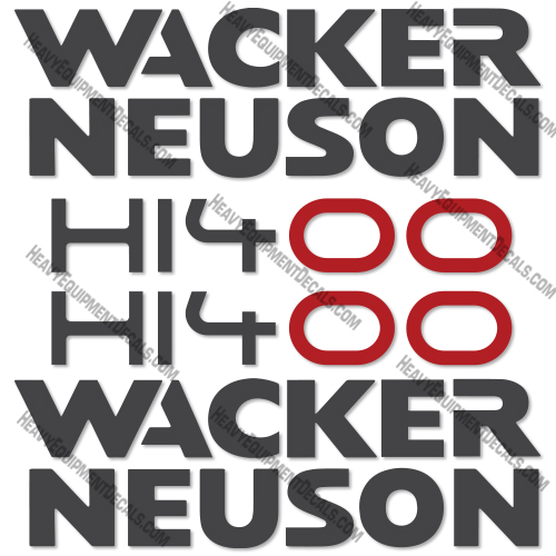 Wacker Neuson HL400 Air Heater Decal Kit 