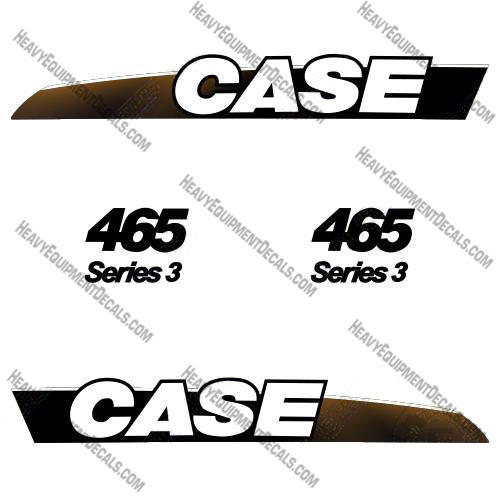 Case 465 Series 3 Skid Steer Loader Decal Kit 