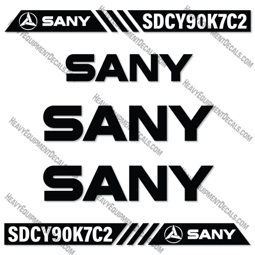 Sany SDCY90K7C2 Container Carrier Decal Kit 